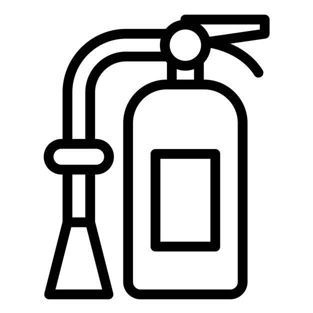 Ilustración vectorial del extintor de incendios