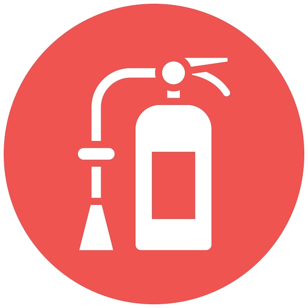 Ilustración vectorial del extintor de incendios
