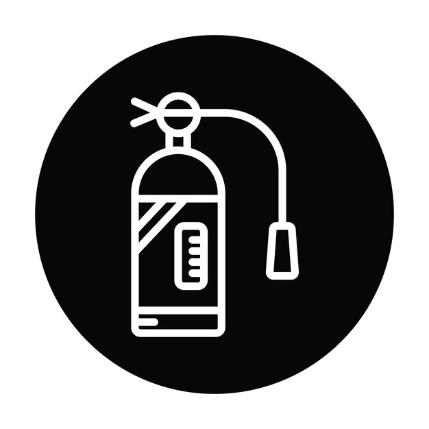 Ilustración vectorial del extintor de incendios