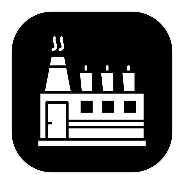 Ilustración vectorial de fábrica