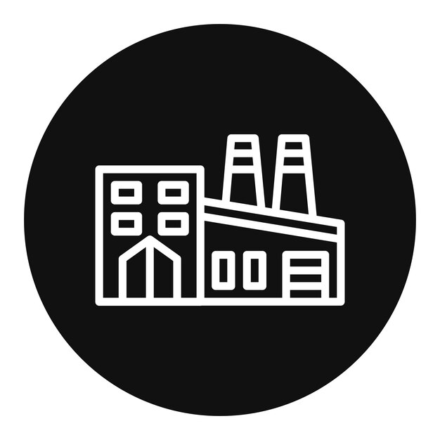 Ilustración vectorial de fábrica