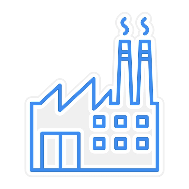 Ilustración vectorial de fábrica