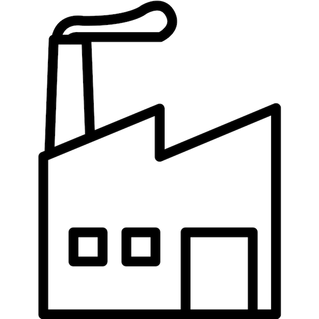 Ilustración vectorial de fábrica