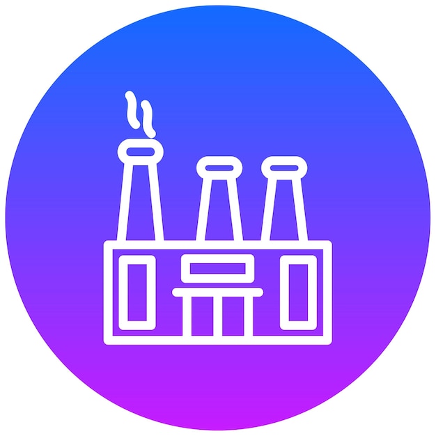 Ilustración vectorial de fábrica