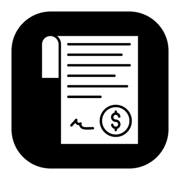 Ilustración vectorial de la factura