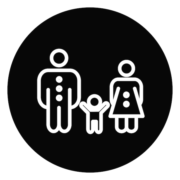 Ilustración vectorial de la familia