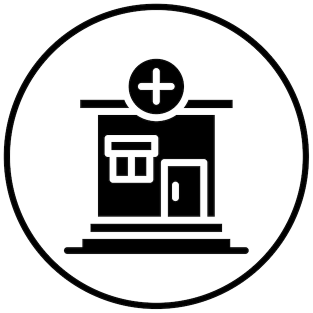 Ilustración vectorial de la farmacia