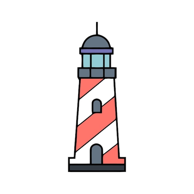 Ilustración vectorial del faro