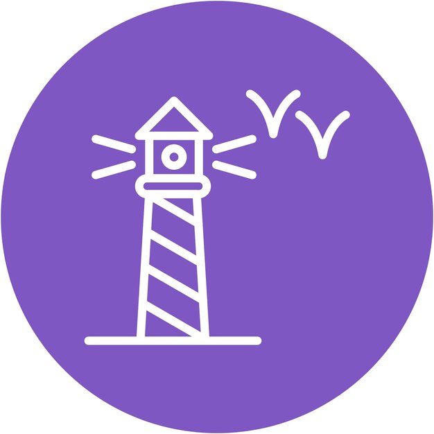 Ilustración vectorial del faro