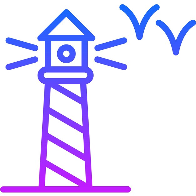 Ilustración vectorial del faro