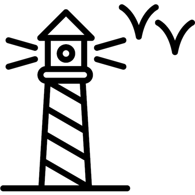 Ilustración vectorial del faro