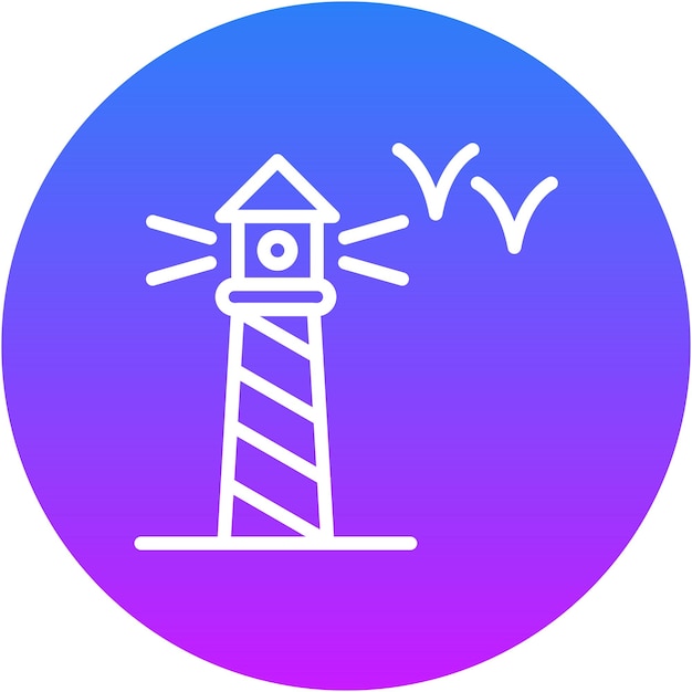 Ilustración vectorial del faro