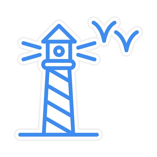 Ilustración vectorial del faro