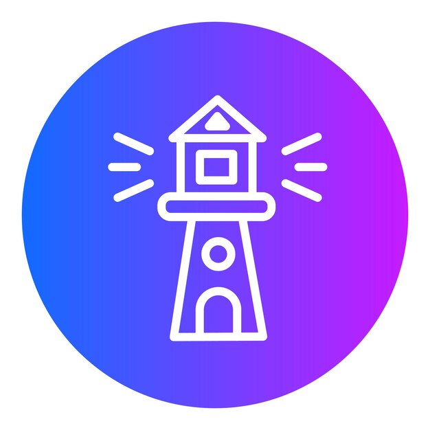 Ilustración vectorial del faro