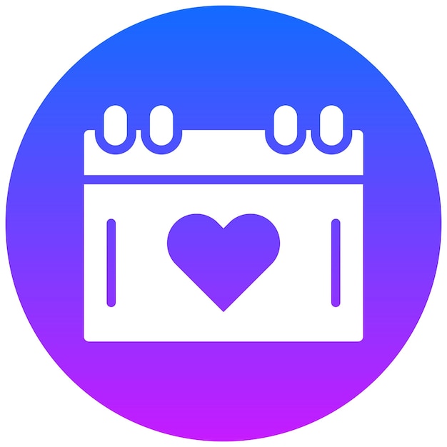 Ilustración vectorial de la fecha de la boda