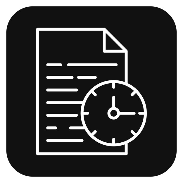 Ilustración vectorial de la fecha límite del proyecto