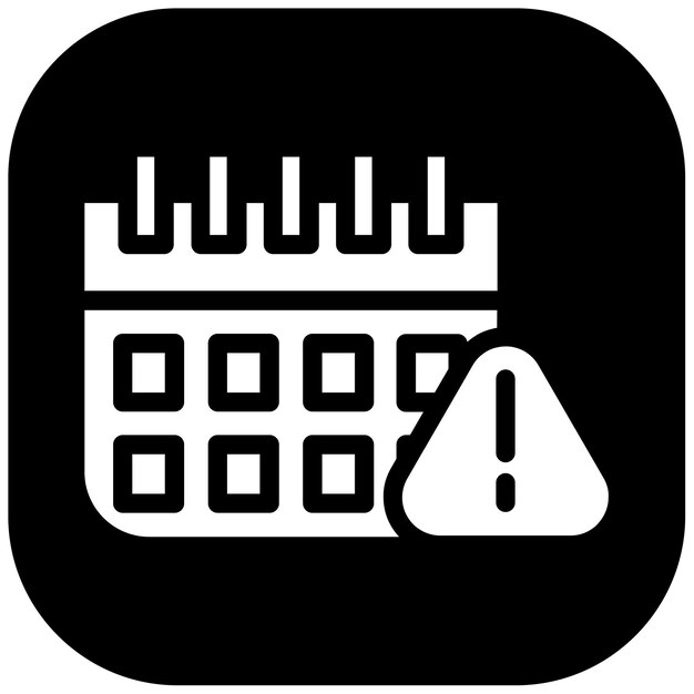 Ilustración vectorial de la fecha límite