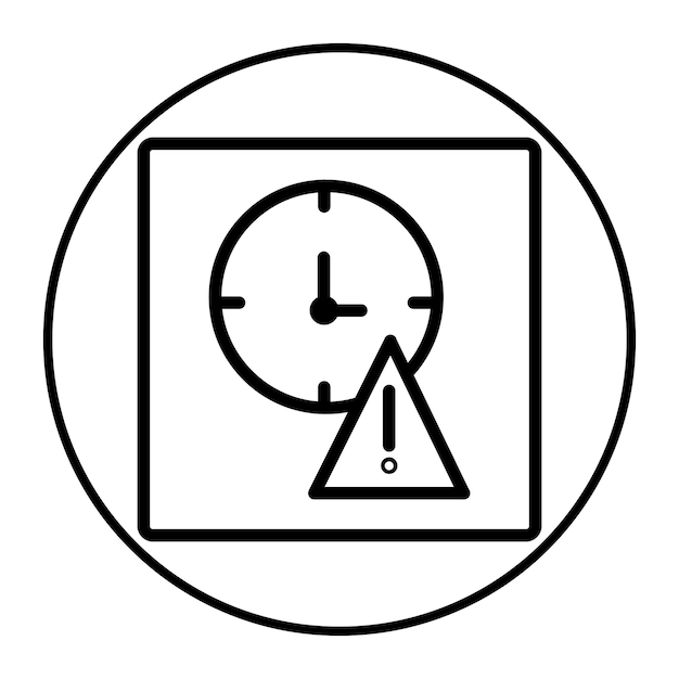 Ilustración vectorial de la fecha límite
