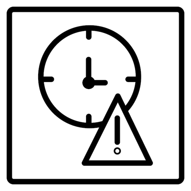 Ilustración vectorial de la fecha límite