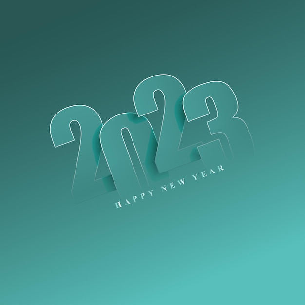 Vector ilustración vectorial para feliz año nuevo 2023 fondo cartel banner tarjeta de volante