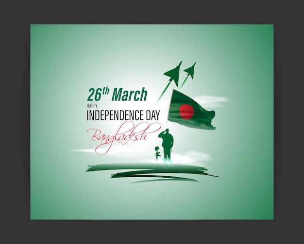 Ilustración vectorial para feliz día de la independencia de Bangladesh