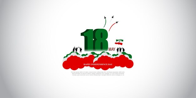 Ilustración vectorial para feliz día de la independencia de Somalilandia