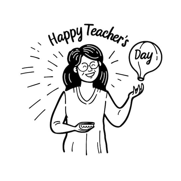 Ilustración vectorial del feliz día del maestro