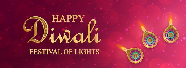 Ilustración vectorial de feliz Diwali