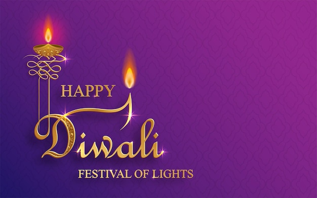 Ilustración vectorial de feliz Diwali