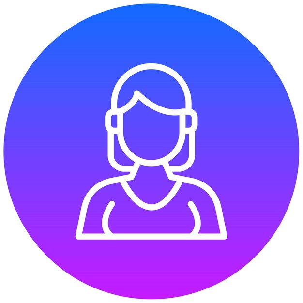 Ilustración vectorial femenina del diseñador