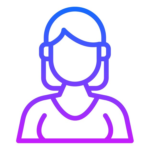 Ilustración vectorial femenina del diseñador