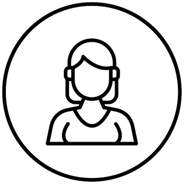 Ilustración vectorial femenina del diseñador
