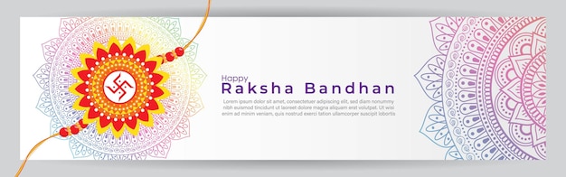 Ilustración vectorial para el festival indio Raksha Bandhan saludo
