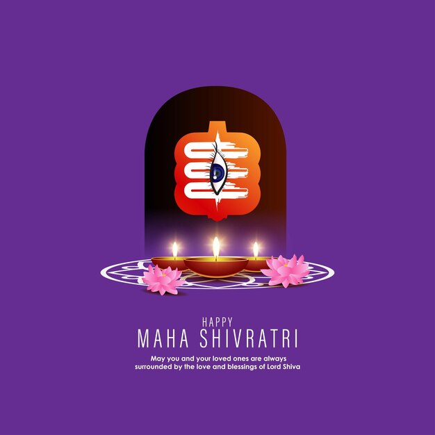 Ilustración vectorial del festival Maha Shivratri