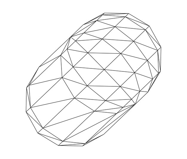 Ilustración vectorial de figura 3D