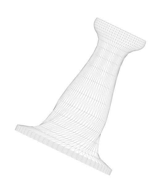 Ilustración vectorial de figura 3D
