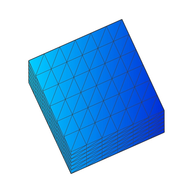 Ilustración vectorial de figura 3D