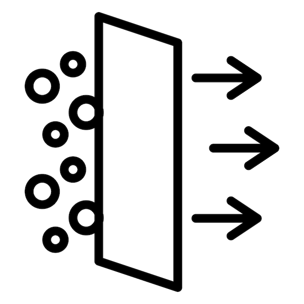 Ilustración vectorial del filtro de aire