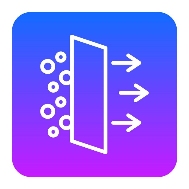 Ilustración vectorial del filtro de aire