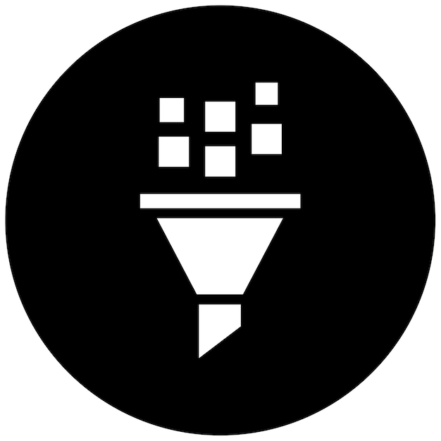 Ilustración vectorial del filtro de datos