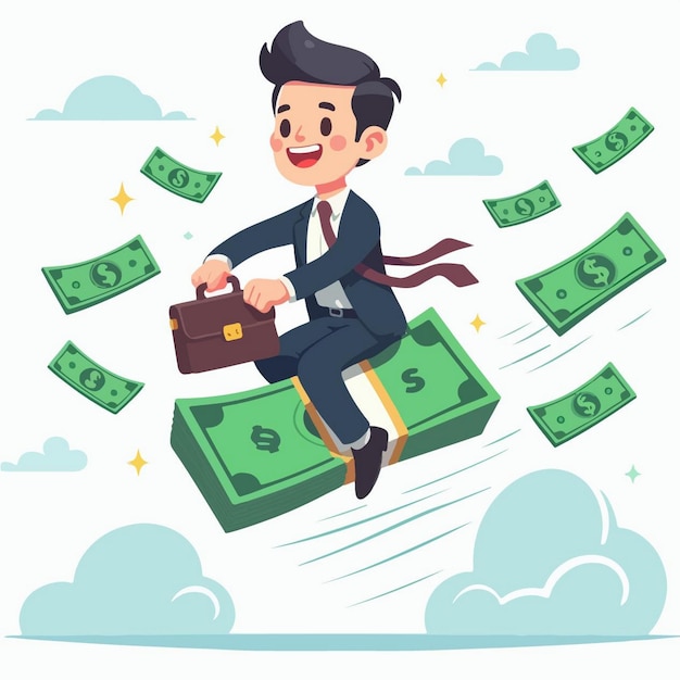 Ilustración vectorial de las finanzas en estilo de diseño plano