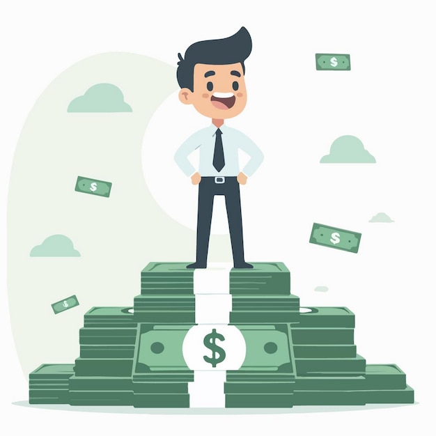 Ilustración vectorial de las finanzas en estilo de diseño plano