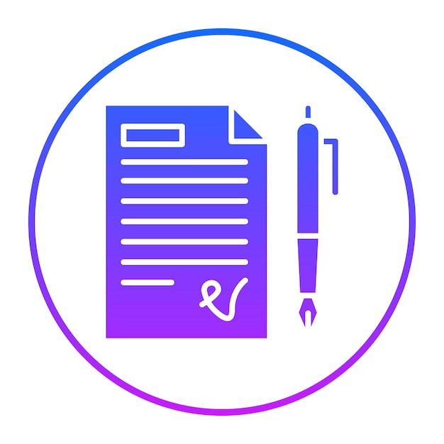 Ilustración vectorial de las firmas