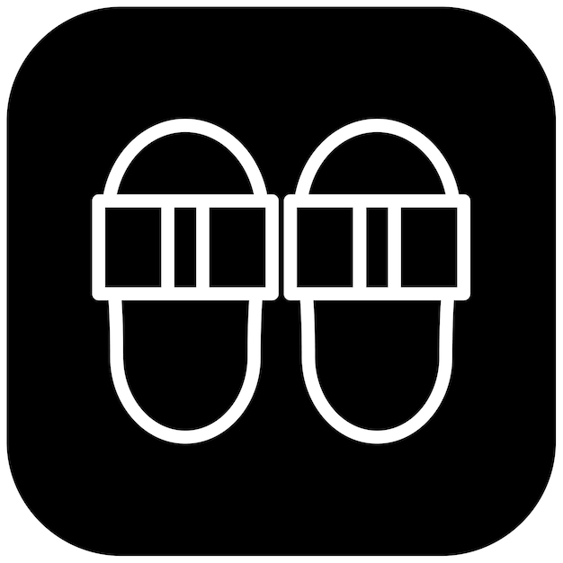Ilustración vectorial de flip flops