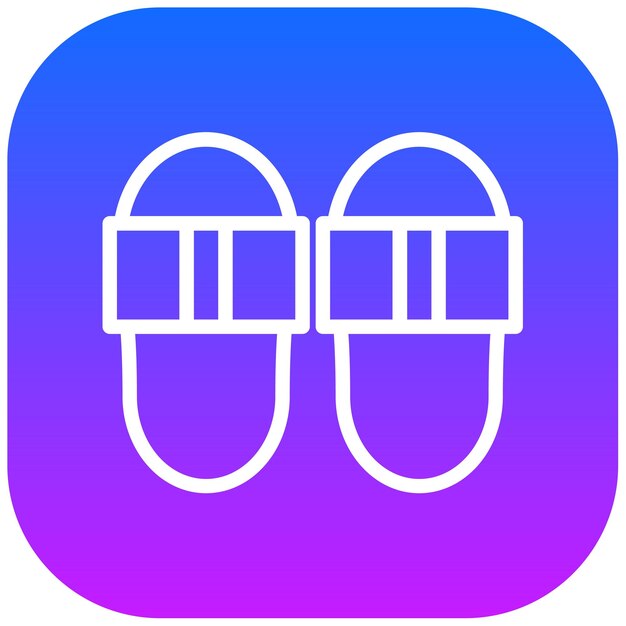 Ilustración vectorial de flip flops