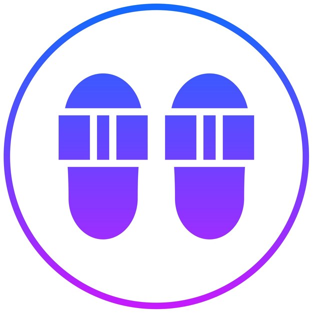 Ilustración vectorial de los flip flops