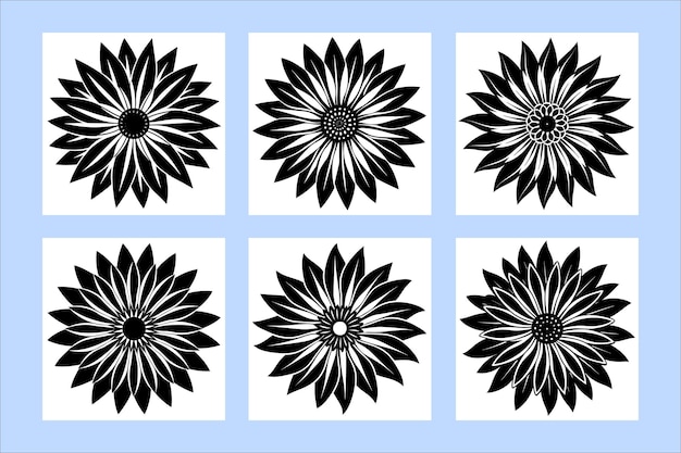 Ilustración vectorial de la flor de la gazania