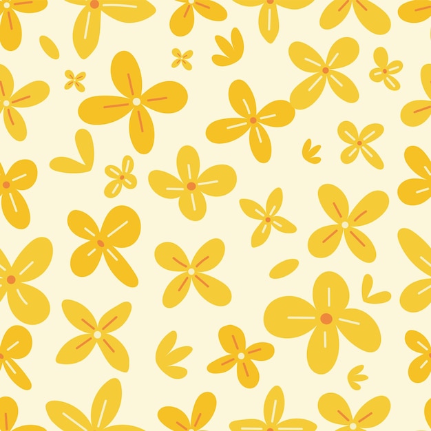 Ilustración vectorial de la flor de primavera del forsythia amarillo