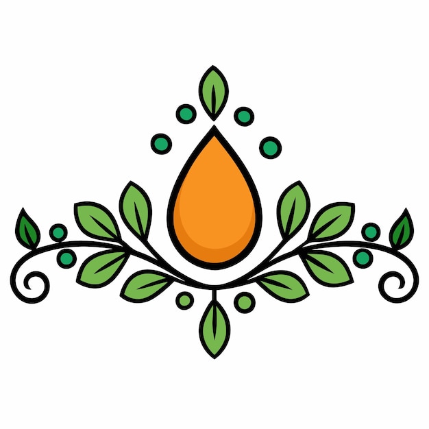 Ilustración vectorial floral de colores