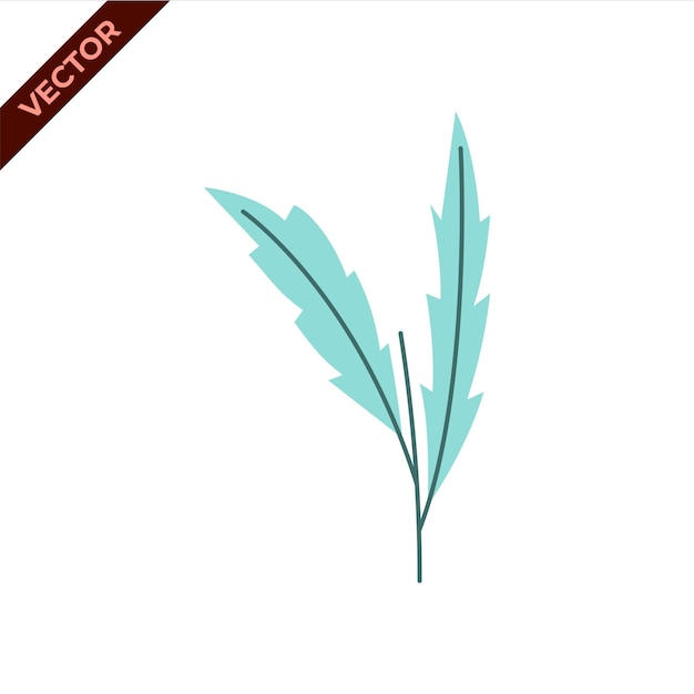 Ilustración vectorial floral Ilustración vectoria plana y colorida con tema floral